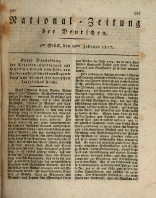 National-Zeitung der Deutschen Mittwoch 26. Februar 1817