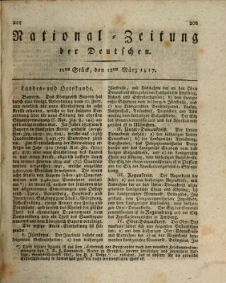 National-Zeitung der Deutschen Mittwoch 12. März 1817