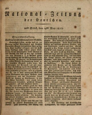 National-Zeitung der Deutschen Mittwoch 14. Mai 1817