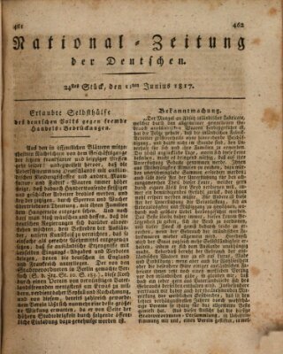 National-Zeitung der Deutschen Mittwoch 11. Juni 1817