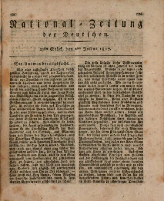 National-Zeitung der Deutschen Mittwoch 2. Juli 1817