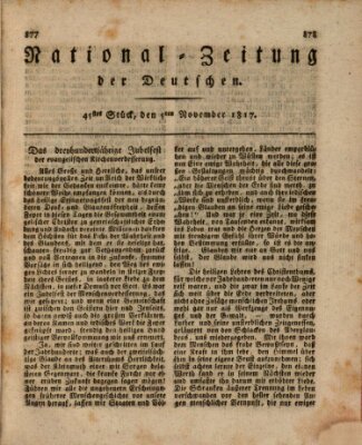 National-Zeitung der Deutschen Mittwoch 5. November 1817