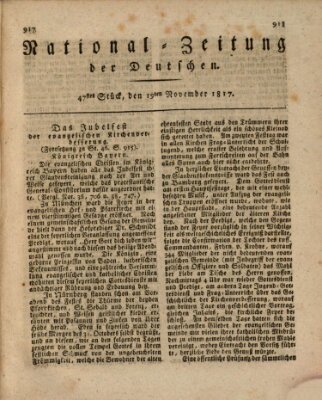 National-Zeitung der Deutschen Mittwoch 19. November 1817