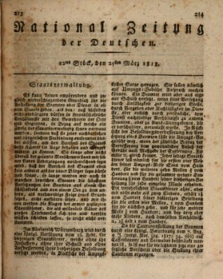 National-Zeitung der Deutschen Mittwoch 25. März 1818