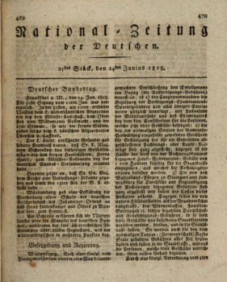 National-Zeitung der Deutschen Mittwoch 24. Juni 1818