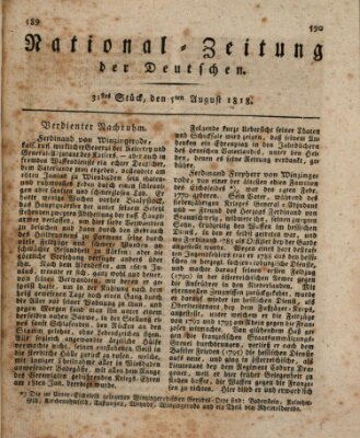 National-Zeitung der Deutschen Mittwoch 5. August 1818