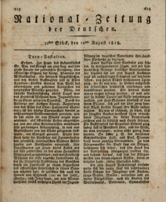 National-Zeitung der Deutschen Mittwoch 12. August 1818