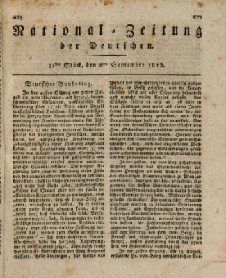 National-Zeitung der Deutschen Mittwoch 2. September 1818