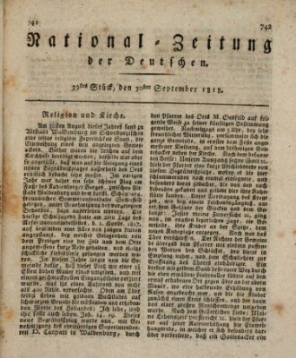 National-Zeitung der Deutschen Mittwoch 30. September 1818