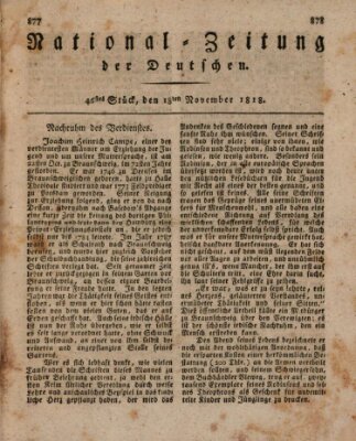 National-Zeitung der Deutschen Mittwoch 18. November 1818