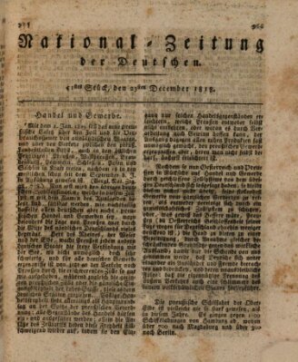 National-Zeitung der Deutschen Mittwoch 23. Dezember 1818