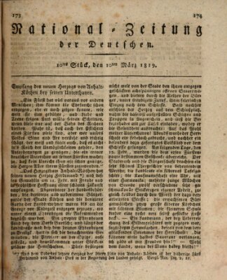 National-Zeitung der Deutschen Mittwoch 10. März 1819