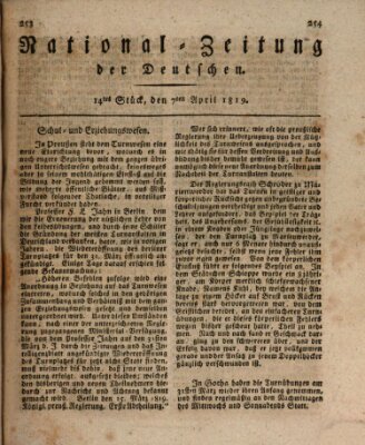 National-Zeitung der Deutschen Mittwoch 7. April 1819