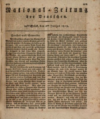 National-Zeitung der Deutschen Mittwoch 2. Juni 1819
