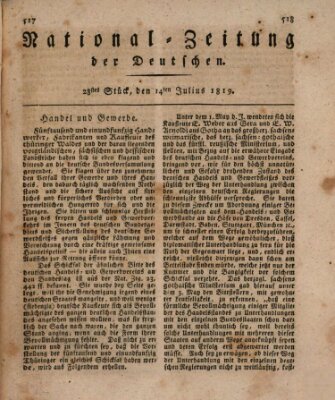 National-Zeitung der Deutschen Mittwoch 14. Juli 1819