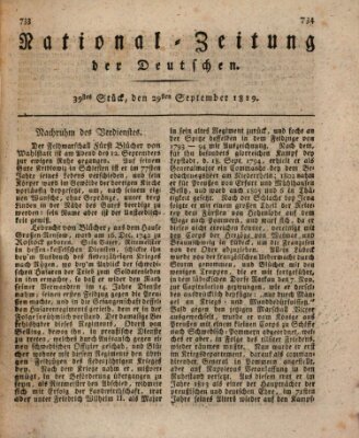 National-Zeitung der Deutschen Mittwoch 29. September 1819