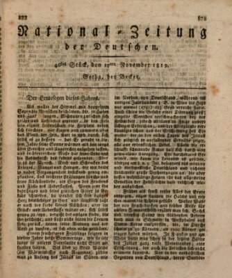 National-Zeitung der Deutschen Mittwoch 17. November 1819