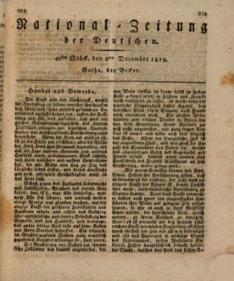 National-Zeitung der Deutschen Mittwoch 8. Dezember 1819