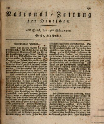 National-Zeitung der Deutschen Mittwoch 15. März 1820