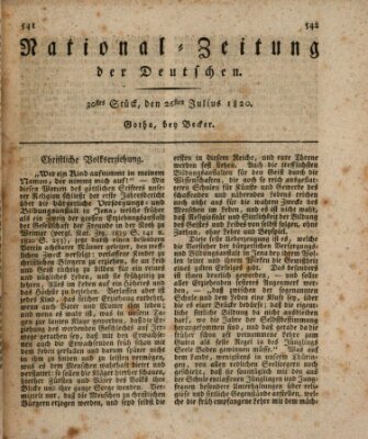 National-Zeitung der Deutschen Mittwoch 26. Juli 1820