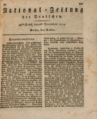 National-Zeitung der Deutschen Mittwoch 6. Dezember 1820