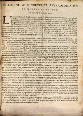 Nouvelles extraordinaires de divers endroits Freitag 7. Februar 1716