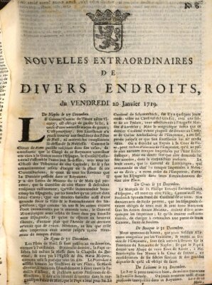 Nouvelles extraordinaires de divers endroits Freitag 20. Januar 1719