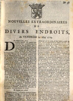 Nouvelles extraordinaires de divers endroits Freitag 12. Mai 1719