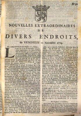 Nouvelles extraordinaires de divers endroits Freitag 10. November 1719