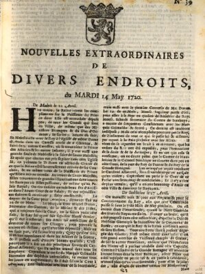 Nouvelles extraordinaires de divers endroits Dienstag 14. Mai 1720