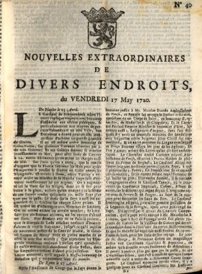 Nouvelles extraordinaires de divers endroits Freitag 17. Mai 1720