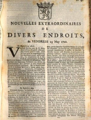 Nouvelles extraordinaires de divers endroits Freitag 23. Mai 1721