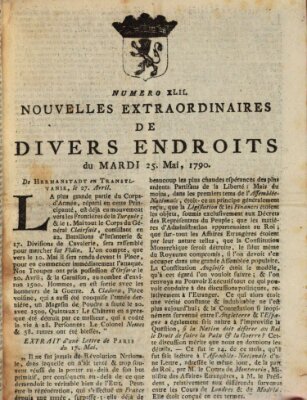 Nouvelles extraordinaires de divers endroits Dienstag 25. Mai 1790