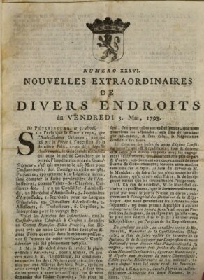 Nouvelles extraordinaires de divers endroits Freitag 3. Mai 1793