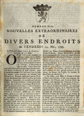 Nouvelles extraordinaires de divers endroits Freitag 24. Mai 1793