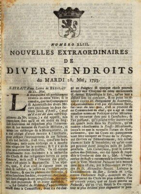 Nouvelles extraordinaires de divers endroits Dienstag 28. Mai 1793