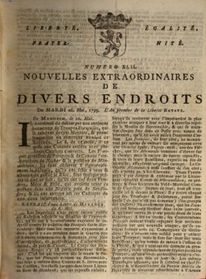 Nouvelles extraordinaires de divers endroits Dienstag 26. Mai 1795