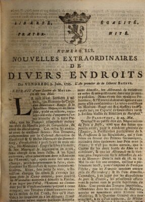 Nouvelles extraordinaires de divers endroits Freitag 5. Juni 1795