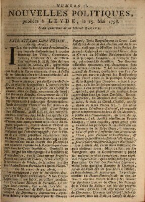 Nouvelles politiques (Nouvelles extraordinaires de divers endroits) Dienstag 15. Mai 1798