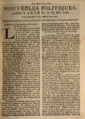 Nouvelles politiques (Nouvelles extraordinaires de divers endroits) Freitag 18. Mai 1798