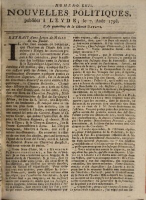 Nouvelles politiques (Nouvelles extraordinaires de divers endroits) Dienstag 7. August 1798