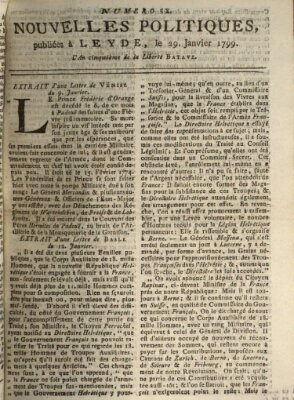 Nouvelles politiques (Nouvelles extraordinaires de divers endroits) Dienstag 29. Januar 1799