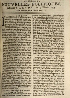 Nouvelles politiques (Nouvelles extraordinaires de divers endroits) Dienstag 5. Februar 1799