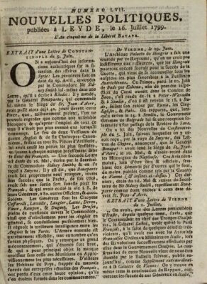 Nouvelles politiques (Nouvelles extraordinaires de divers endroits) Dienstag 16. Juli 1799