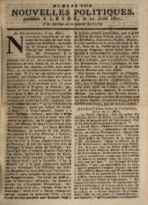 Nouvelles politiques (Nouvelles extraordinaires de divers endroits) Freitag 10. April 1801