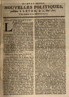 Nouvelles politiques (Nouvelles extraordinaires de divers endroits) Dienstag 12. Mai 1801