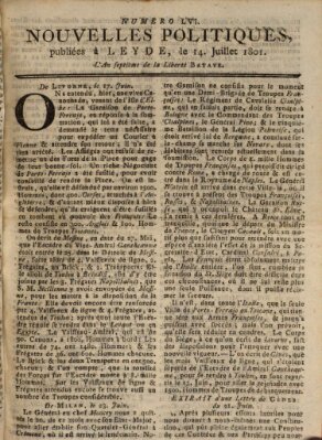 Nouvelles politiques (Nouvelles extraordinaires de divers endroits) Dienstag 14. Juli 1801