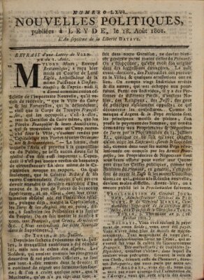 Nouvelles politiques (Nouvelles extraordinaires de divers endroits) Dienstag 18. August 1801