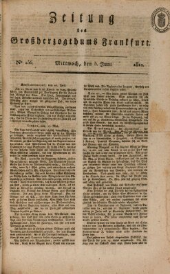 Zeitung des Großherzogthums Frankfurt (Frankfurter Ober-Post-Amts-Zeitung) Mittwoch 5. Juni 1811