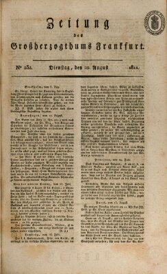 Zeitung des Großherzogthums Frankfurt (Frankfurter Ober-Post-Amts-Zeitung) Dienstag 20. August 1811